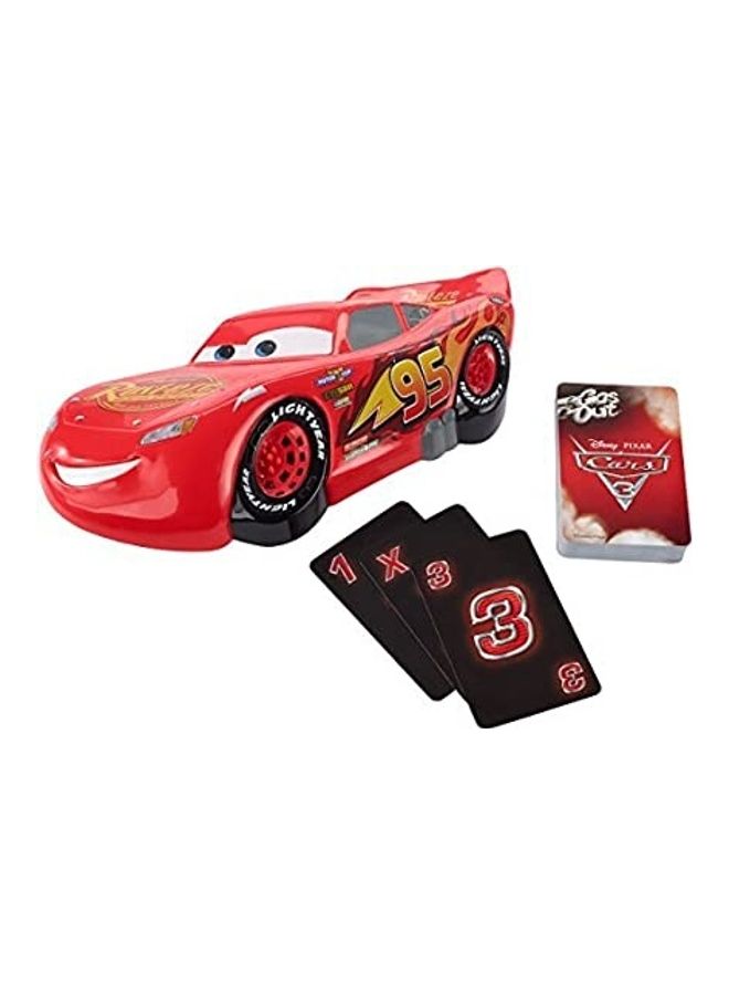 Mattel Games Gas Out Pixar Cars Lightning Mc Queen Card Game