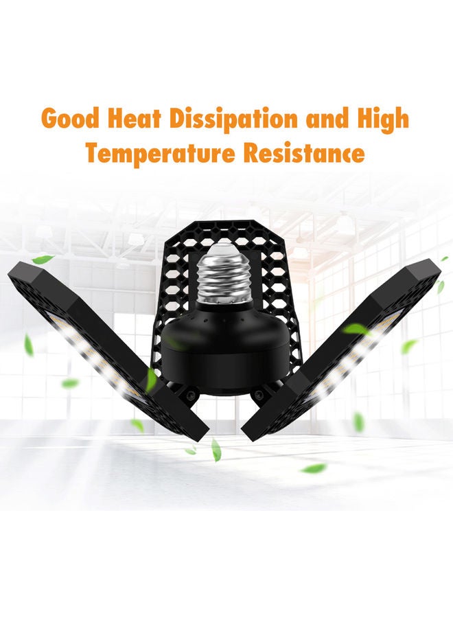 LED garage light folding trefoil light White - Image 2