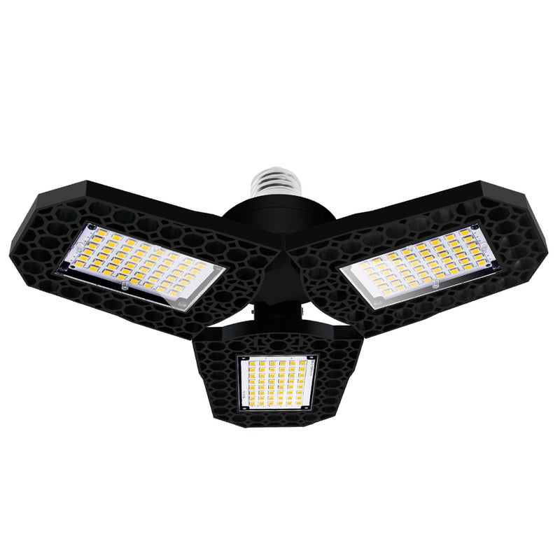 LED garage light folding trefoil light White - Image 5