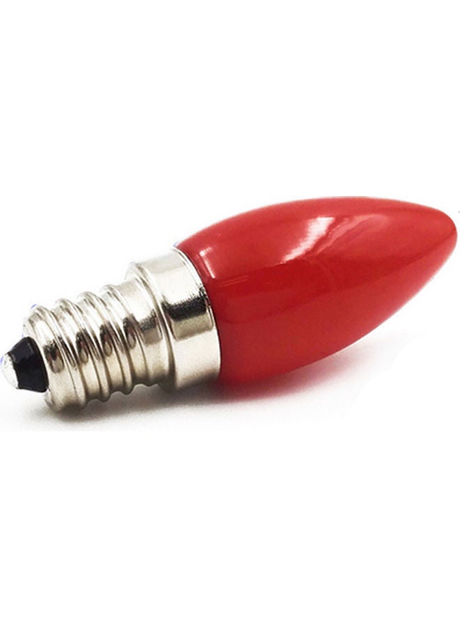 E12 LED Candle Bulb red 6.5x2x2cm  - Image 2