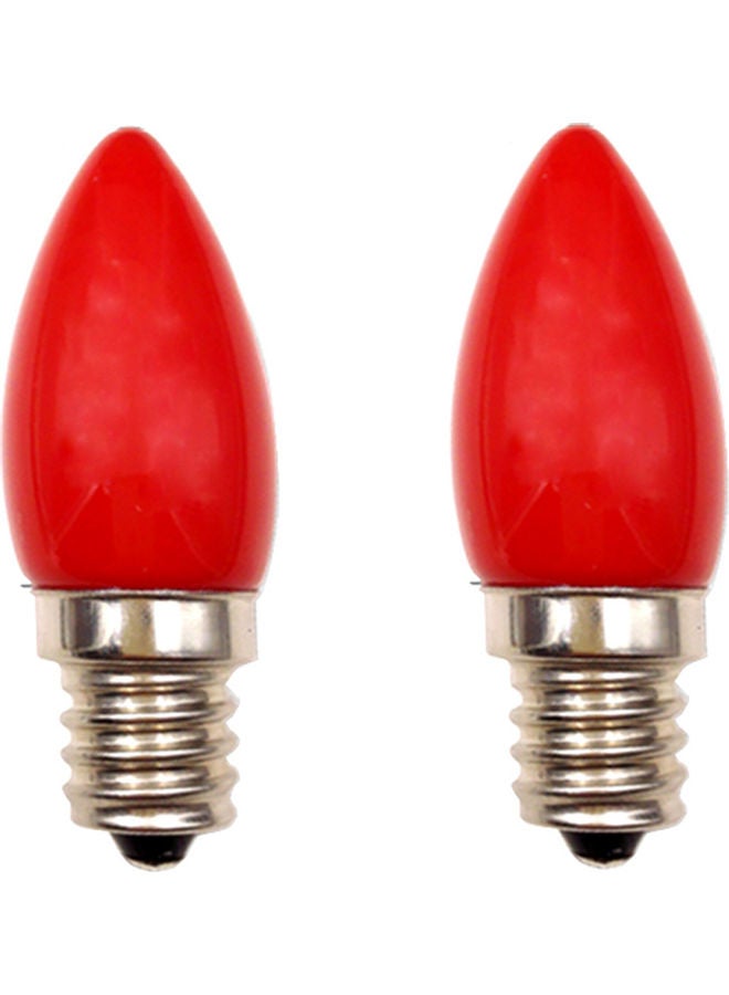 E12 LED Candle Bulb red 6.5x2x2cm  - Image 5
