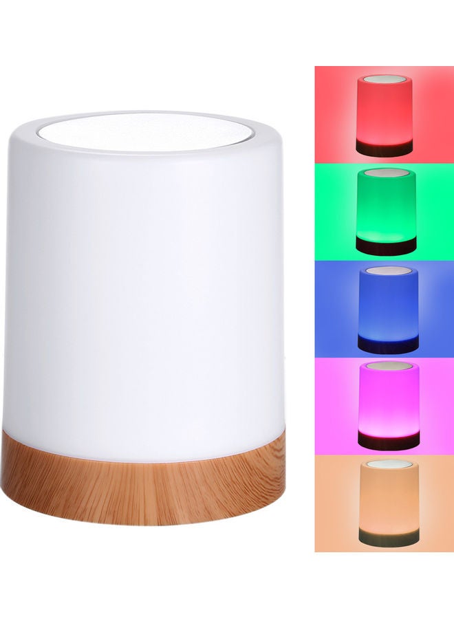 led colorful creative wood grain charging night light V3 touch charging USB table lamp multicolour 13*10.5*10.5cm - Image 4