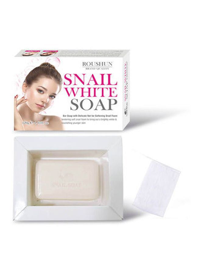 ROUSHUN Snail White Soap 120grams  - Image 2