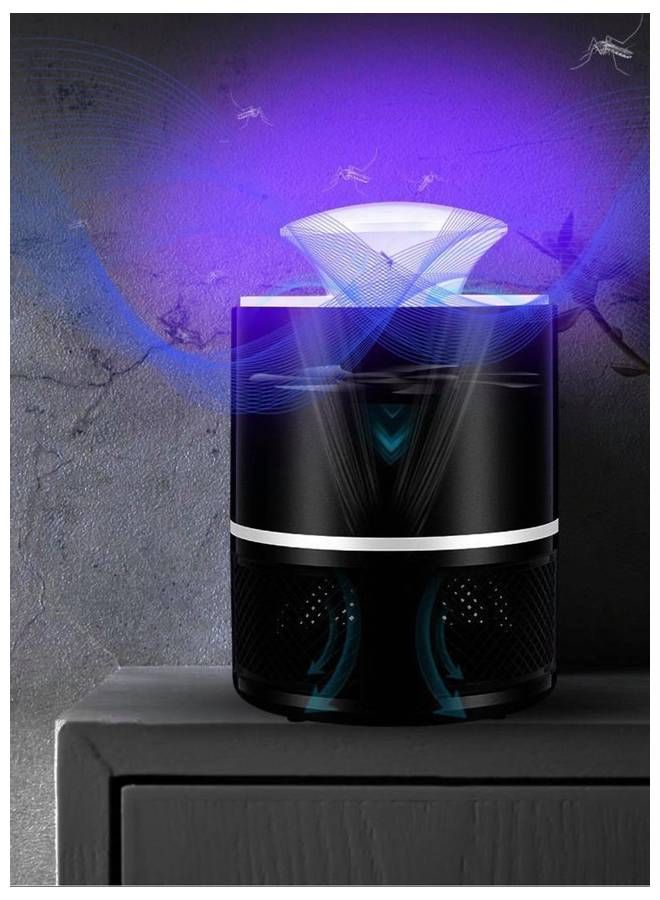قاتل بعوض كهربائي مزود بمصباح جاذب للحشرات ومنفذ USB أسود 365جرام  - Image 2