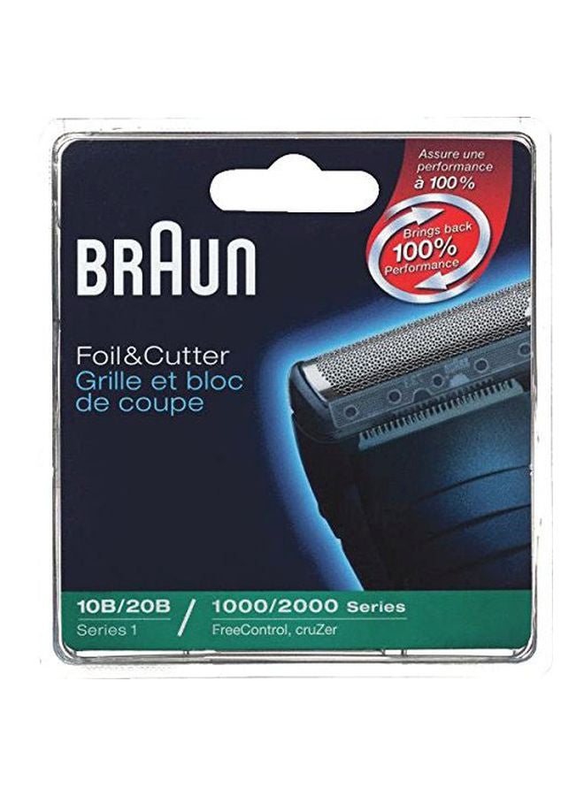 BRAUN Replacement Foil And Cutter For Braun CruZer 1/2/3/4/1000/2000 Series Black/Silver