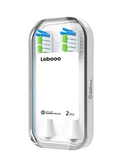HUAWEI 2-Piece Lebooo Electric Toothbrush Replacement Head White/Green/Blue  - Image 3