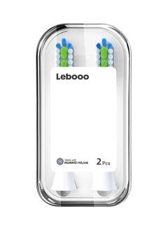 HUAWEI 2-Piece Lebooo Electric Toothbrush Replacement Head White/Green/Blue  - Image 2