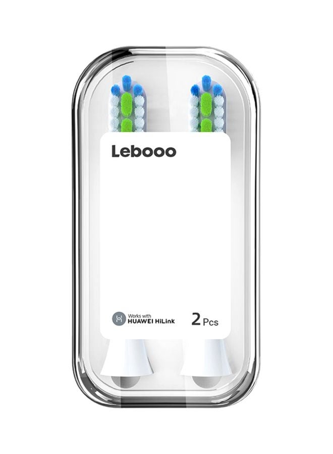 HUAWEI 2-Piece Lebooo Electric Toothbrush Replacement Head White/Green/Blue - Image 2