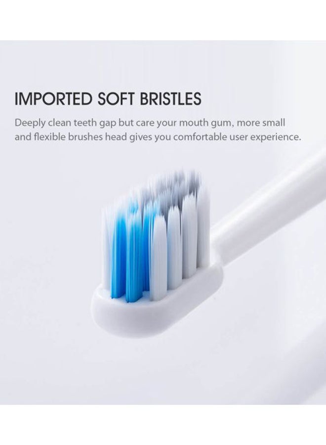 شاومي طقم فرشاة أسنان دكتور باي سونيك الكهربائية وردي/أبيض - Image 4