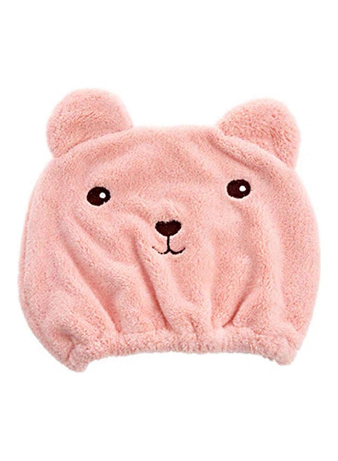 Absorbency Hair-Drying Cap Pink 21.0x20.0x1.0cm - Image 1