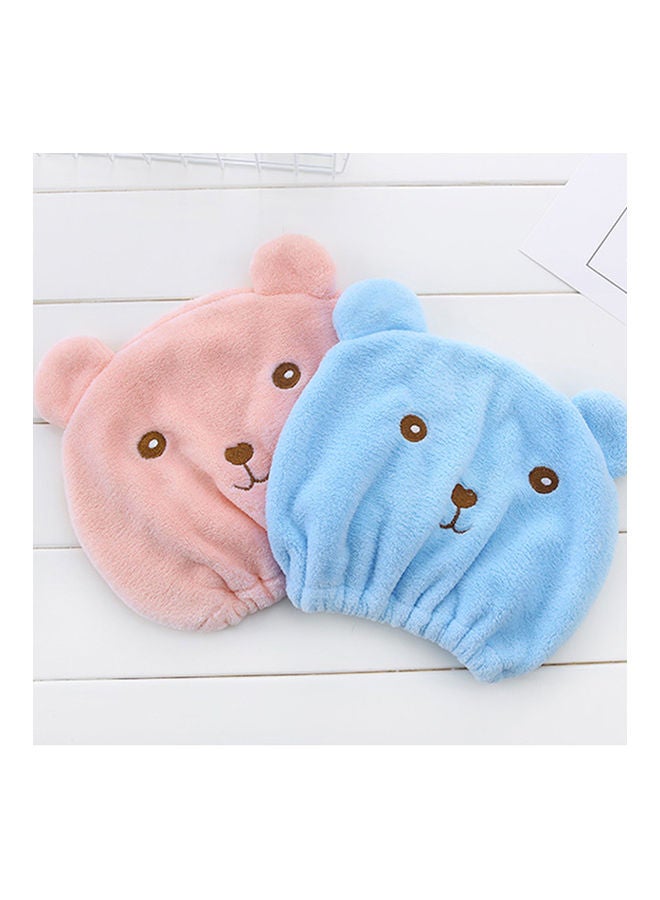 Absorbency Hair-Drying Cap Pink 21.0x20.0x1.0cm - Image 2