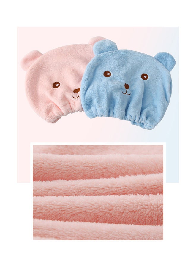 Absorbency Hair-Drying Cap Pink 21.0x20.0x1.0cm - Image 4