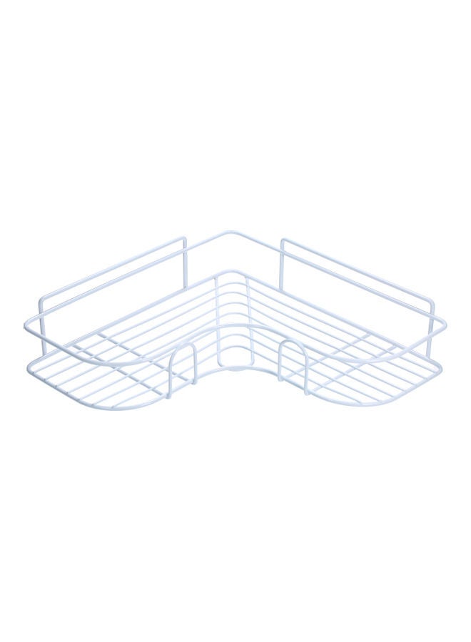 Wall Built-up Corner Shelf White 26.5x26.5x5.8cm - Image 1