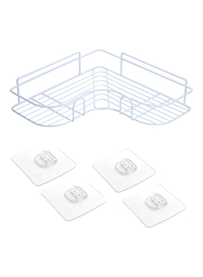 Wall Built-up Corner Shelf White 26.5x26.5x5.8cm - Image 4