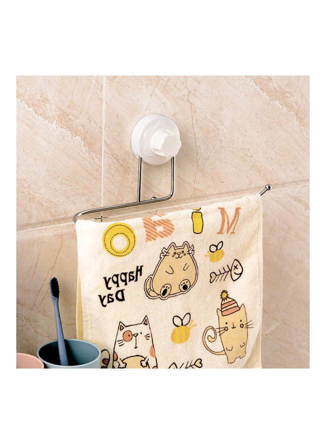 Generic - Paper Towel Holder Tissue Dispenser Non Drilling Suction Cup Towel Bar Bath Towel Clothes Hanger Wall Mount Towel Rack Holder for Bathroom Kitchen White 25.7x11.5x9.0cm - Image 1