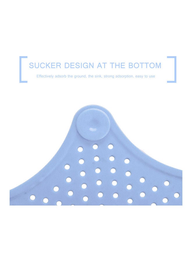 1Pc Silicone Sink Drain Filter Bathtub Hair Catcher Stopper Trapper Drain Hole Filter Strainer Star Shape for Bathroom Kitchen Toliet Light blue 15.0x15.0x2.0cm  - Image 5
