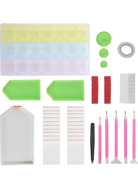 5D DIY Diamond Painting Kits Tool Set Multicolor 20.0x15.0x5.0cm