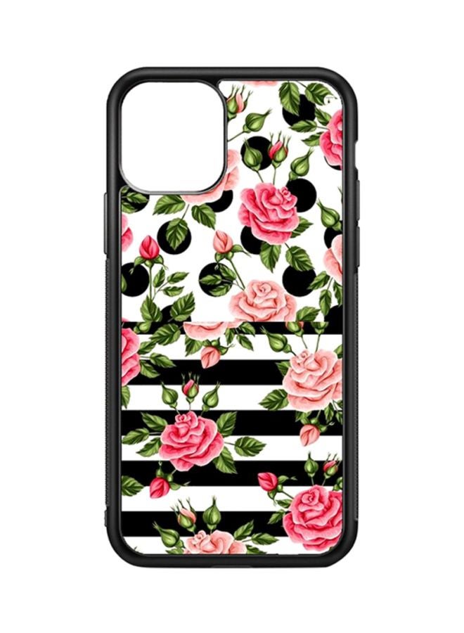 BP Protective Case Cover For Apple iPhone 11 Pro Max Flowers (Black Bumper)