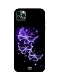 Protective Case Cover For Apple iPhone 11 Pro Max Light Purple Butterflies