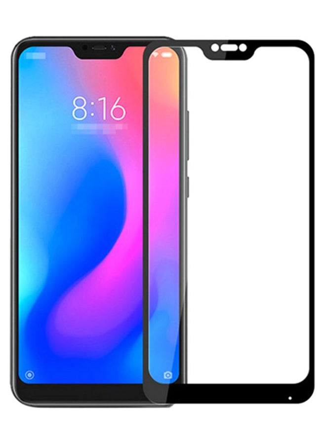 لاصقة حماية للشاشة من الزجاج المقوى لجهازي شاومي ريدمي 6 برو و "A2" أسود / شفاف