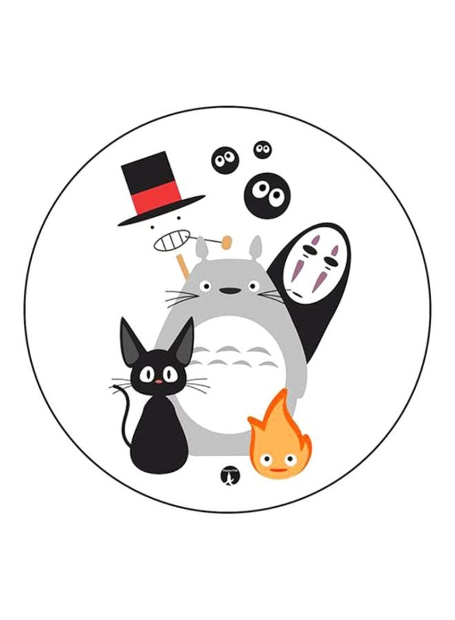 بي بي قاعدة ماوس عليها رسومات مطبوعة أبيض/رمادي/أسود