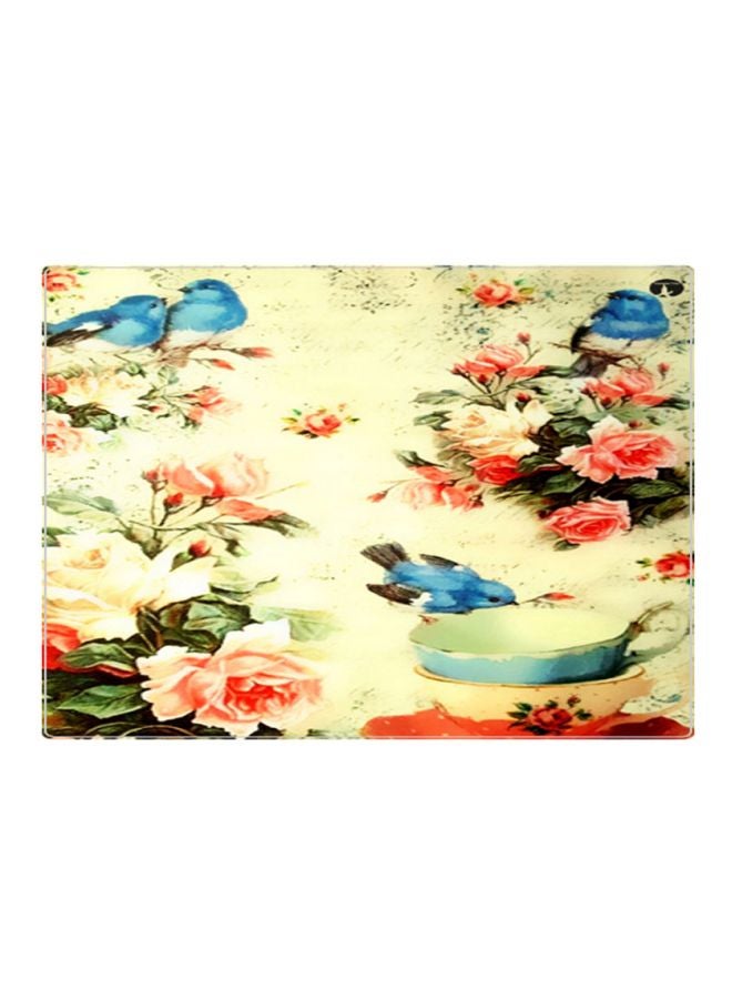 BP Printed Anti-Slip Gaming Mouse Pad Beige/Pink/Blue - Image 1