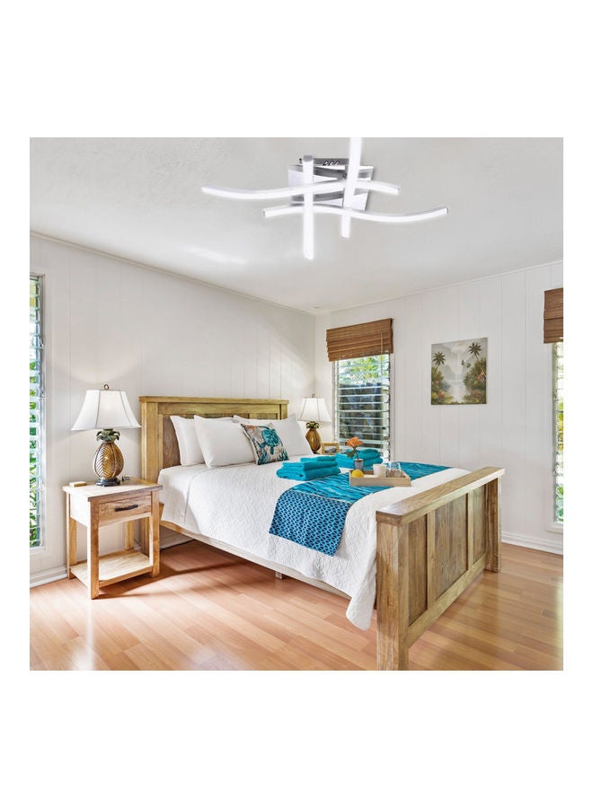 Four-pronged ceiling light Four-pronged wave light 24W positive white light White 37*8*15cm  - Image 2