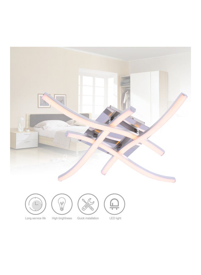 Four-pronged ceiling light Four-pronged wave light 24W warm white light Warm white 37*8*15cm  - Image 1