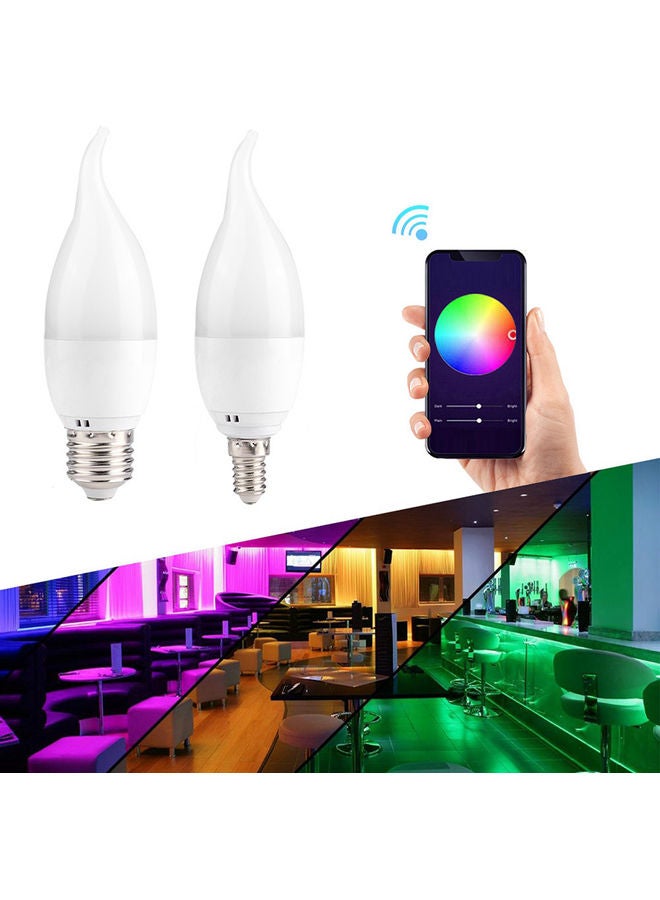 Generic - WiFi LED Smart Bulb E14 White 11.5*4.5*4.5cm - Image 1