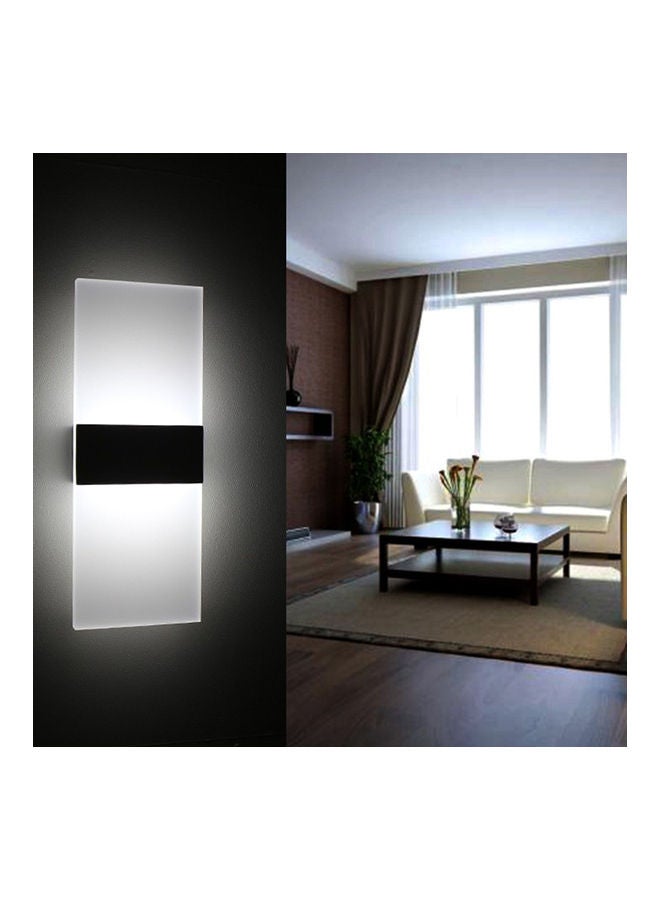 Generic - Rectangle Shape Acrylic LED Wall Lamp 6W White 30.5*4.5*11.5cm - Image 1