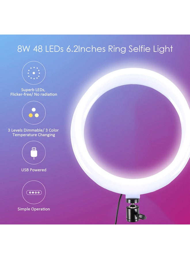 Ring Selfie Light Black 19.5x4x17cm - Image 1