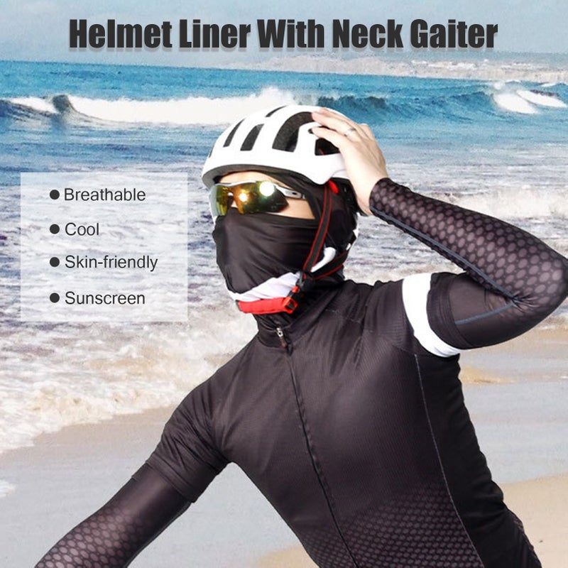 Generic - Balaclava Print Stretchy Beanie Helmet Line With Neck Gaiter 10 x 4 x 8cm - Image 1