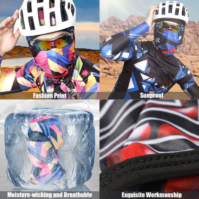 Generic - Balaclava Print Stretchy Beanie Helmet Line With Neck Gaiter 10 x 4 x 8cm - Image 1