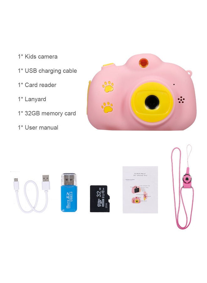 Generic Rechargeable 1080P Video Camera Toys Pink With 32GB Card  - Image 3