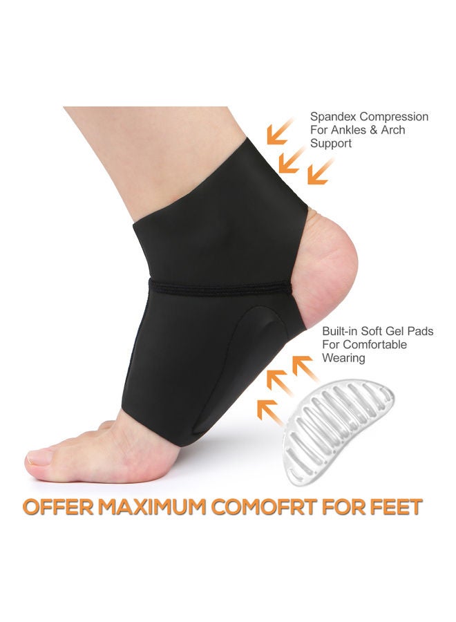 Compression Arch Support Brace with Gel Ankle Protector 14 x 2 x 10cm
