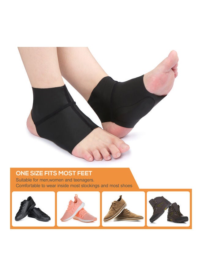 Compression Arch Support Brace with Gel Ankle Protector 14 x 2 x 10cm