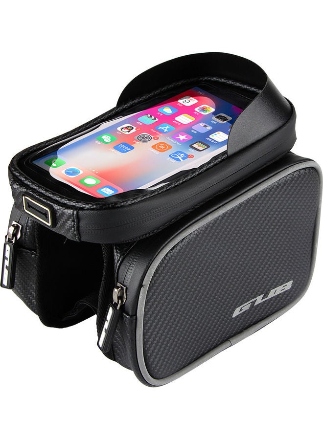 Generic Front Frame Bag Waterproof Bicycle Top Tube Cycling Touchscreen 18.8 x 12.6 x 14.2cm  - Image 2