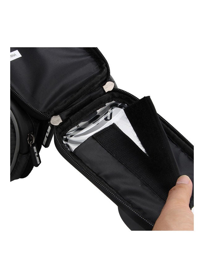 Generic Front Frame Bag Waterproof Bicycle Top Tube Cycling Touchscreen 18.8 x 12.6 x 14.2cm  - Image 3