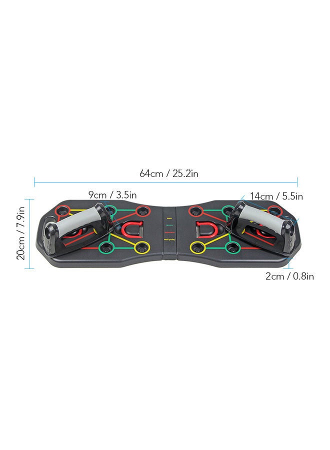 Generic - Multi-Function Foldable Push Up Board System with Resistance Tube Bands - Image 1