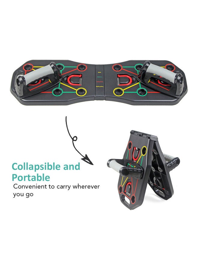 Generic - Multi-Function Foldable Push Up Board System with Resistance Tube Bands - Image 1