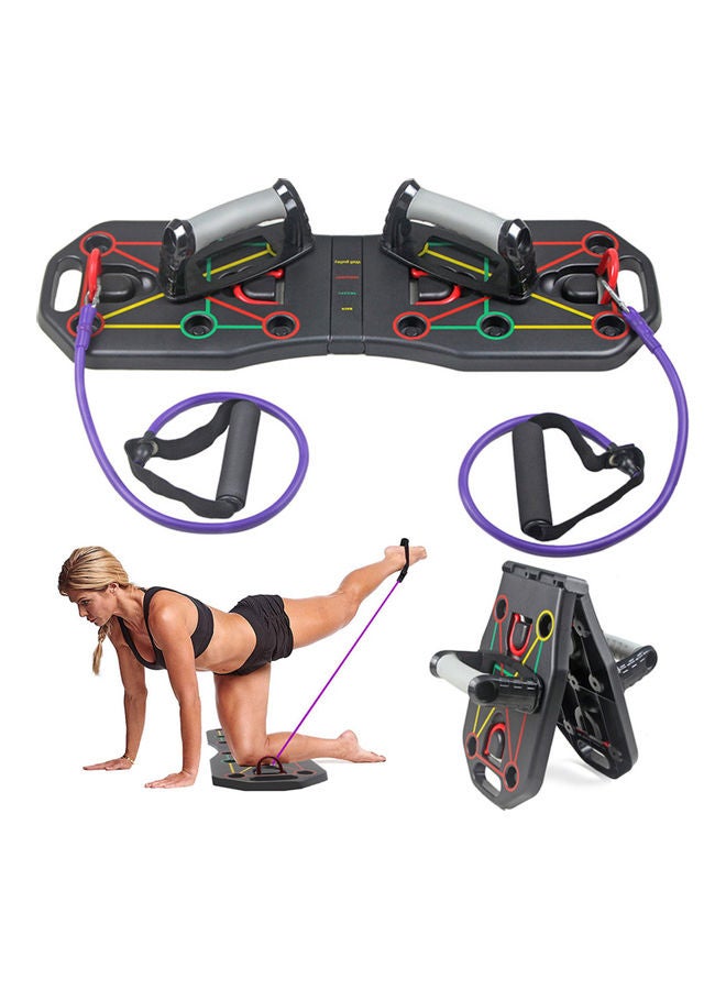 Generic - Multi-Function Foldable Push Up Board System with Resistance Tube Bands - Image 1