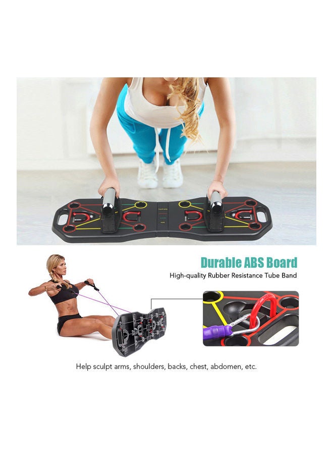 Generic - Multi-Function Foldable Push Up Board System with Resistance Tube Bands - Image 1