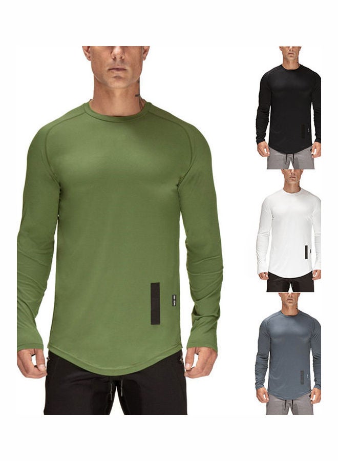 Long Sleeve T-Shirt Green - Image 3