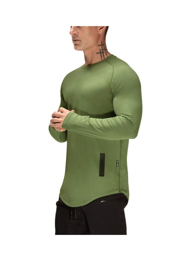 Long Sleeve T-Shirt Green - Image 4