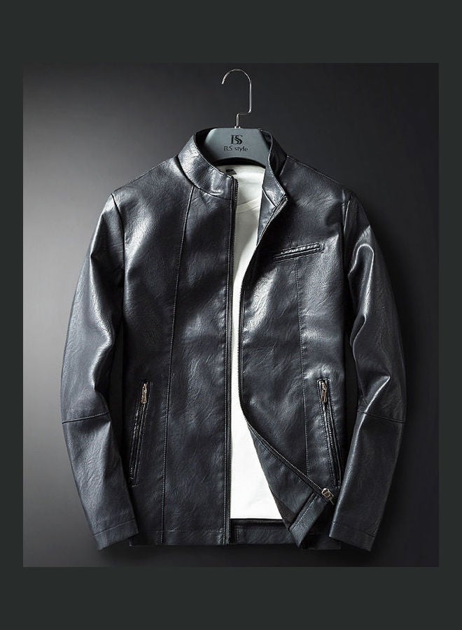 PU Leather Jacket Black  - Image 1