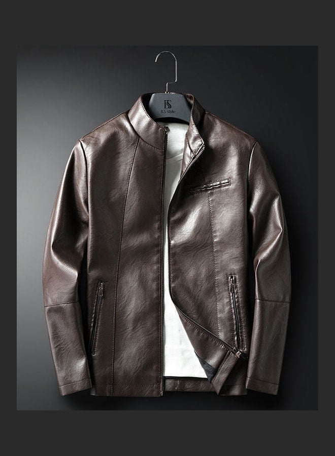 PU Leather Jacket Black  - Image 2