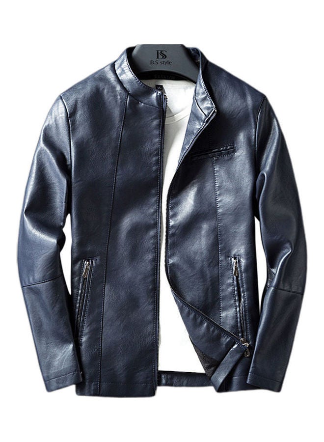 PU Leather Jacket Black  - Image 4