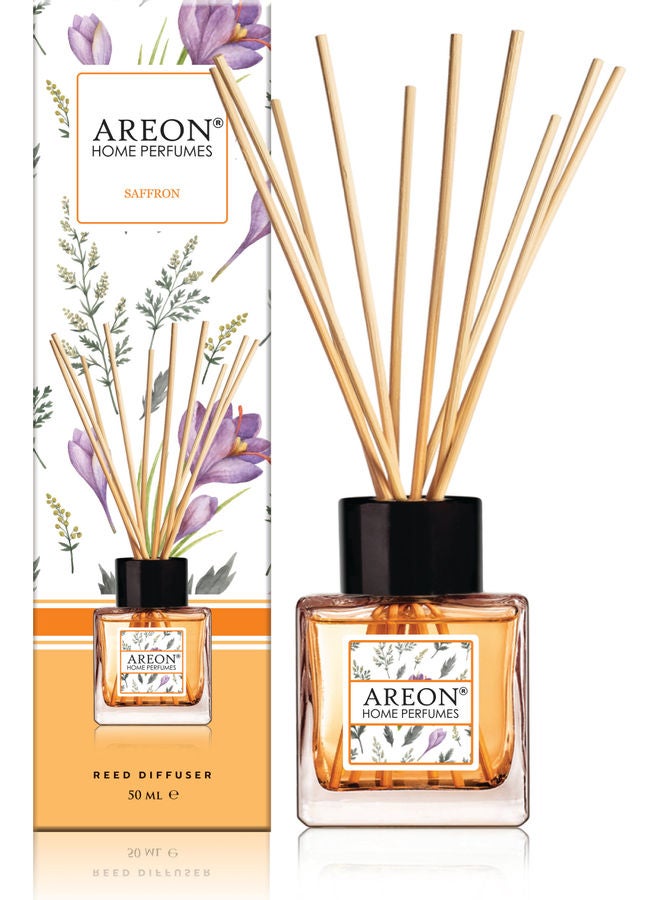 فوّاحة أعواد بخور برائحة الزعفران أصفر 50ملليلتر