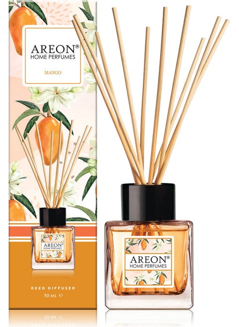 Reed Diffuser With Incense Sticks Mango Orange 50ml