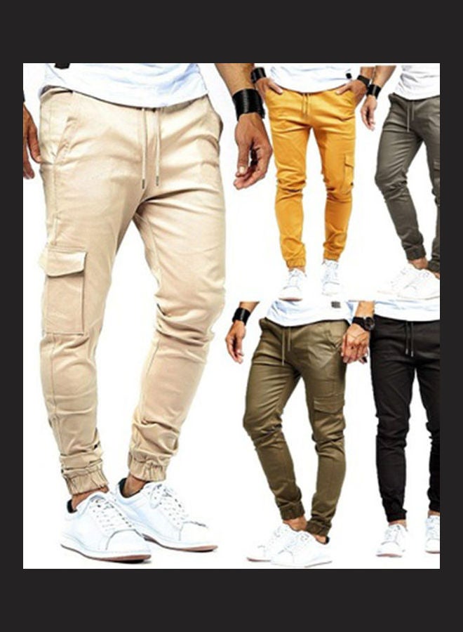 Slim Fit Urban Ankle Banded Casual Pencil Jogger Sports Pants ArmyGreen  - Image 3